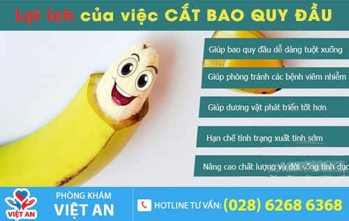 Lợi ích của việc cắt bao quy đầu