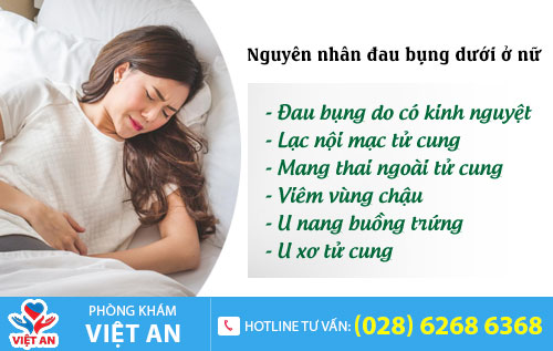 Nguyên nhân đau bụng dưới ở nữ