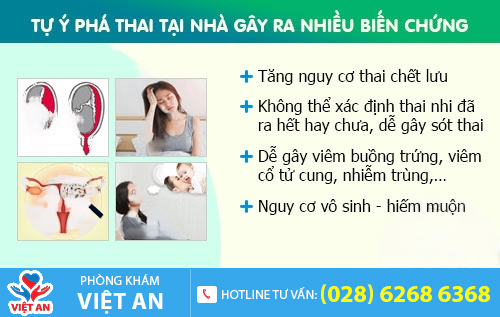 Tự ý phá thai tại nhà gây ra nhiều biến chứng nguy hiểm
