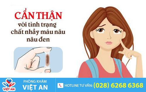 Chất nhầy màu nâu