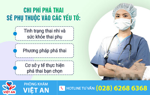 Chi phí phá thai 1 tháng, 2 tháng, 3 tháng