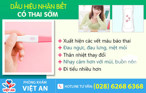 dấu hiệu nhận biết có thai