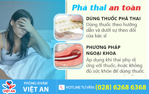 Thai 4 tuần tuổi có thể bỏ bằng thuốc hoặc hút thai