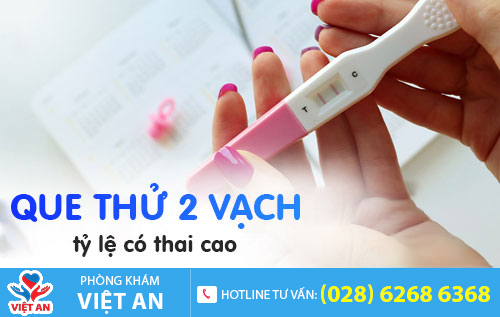 Que thử thai 2 vạch - tỷ lệ có thai cao