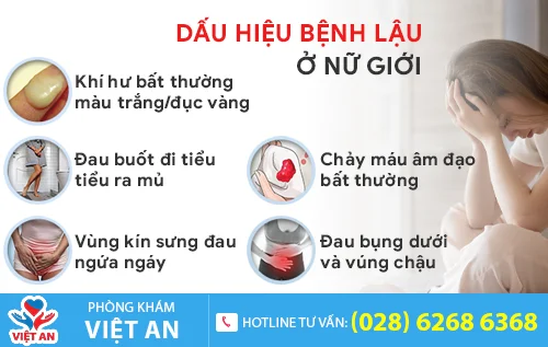 dau hieu benh lau o nu gioi